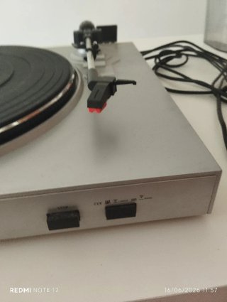 Tocadiscos Negro/Gris