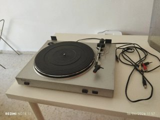 Tocadiscos Negro/Gris