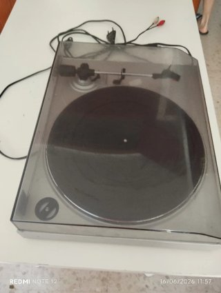 Tocadiscos Negro/Gris