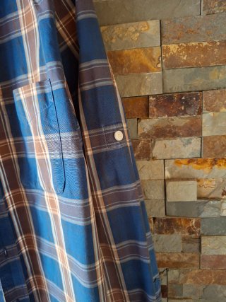 Camisa cuadros Pull&Bear hombre azul/marrón