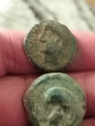 Lote 2 Monedas Antiguas Bronce