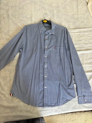 Camisa Pedro del Hierro cuadros azul y blanco