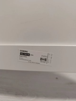 Librería vitrina Billy Oxberg IKEA Blanca