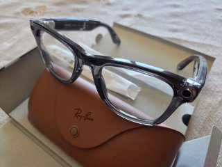 Ray-Ban Meta Wayfarer Gen 2 Shiny Transparent Grey