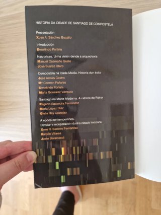 Libro  historia da cidade de santiago de compost