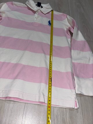 Polo Ralph Lauren Rugby Rayas Rosa y Blanco