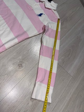 Polo Ralph Lauren Rugby Rayas Rosa y Blanco