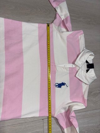 Polo Ralph Lauren Rugby Rayas Rosa y Blanco