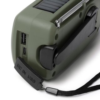 Radio de emergencia solar con dinamo
