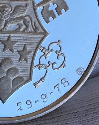 Moneda Plata Fina 1000 Juan Pablo I + Regalo