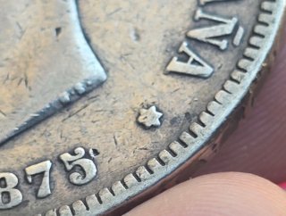 Moneda 5 Pesetas Alfonso XII 1875 Plata