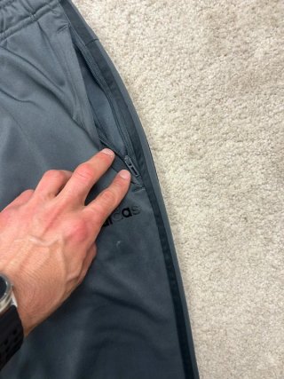 Adidas Pantalones Deportivos Grises Talla M
