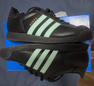 Zapatillas Adidas Samoa Negras y Turquesa
