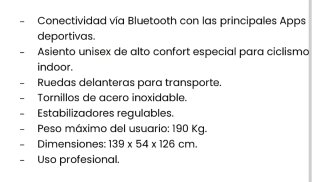 Bicicleta Spinning Salter M-042