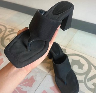 Sandalias Bershka Negras Talla 39