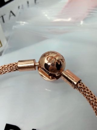 Pulsera Pandora 16cm Chapado Oro Rosa