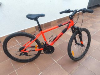 Bicicleta Rockrider 24 Naranja