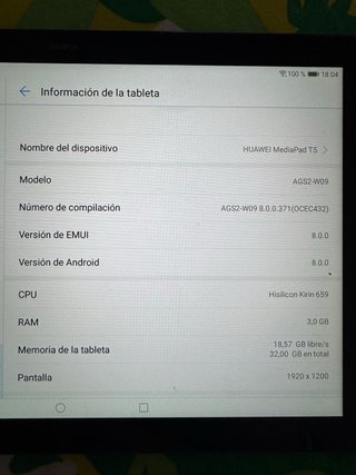 Tablet HUAWEI MediaPad T5 + Teclado