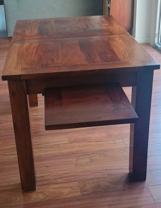 Mesa extensible madera maciza