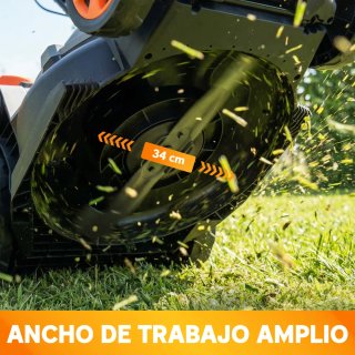 Cortacésped Inalámbrico Outsunny 18V + 2 Baterías
