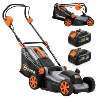 Cortacésped Inalámbrico Outsunny 18V + 2 Baterías