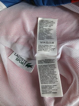 Lacoste Tracktop multicolore taglia XS