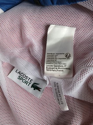 Lacoste Tracktop multicolore taglia XS