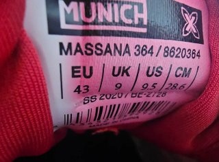 Munich Trainera Talla 43 Roja