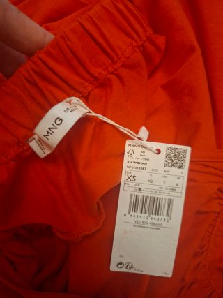 Vestido Mango Halter Naranja