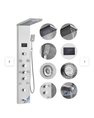 Columna hidromasaje LED 6 modos SucceBuy