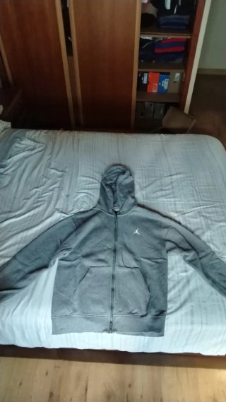 Sudadera Jordan Gris con Cremallera