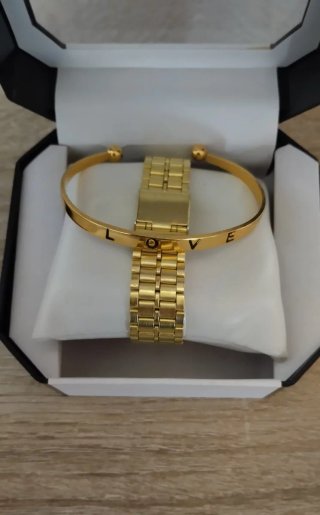Reloj Digital  + Pulsera LOVE