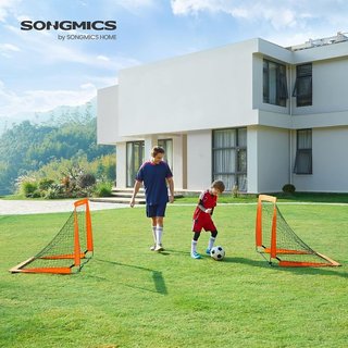 Juego de 2 Porterías de Fútbol Plegables