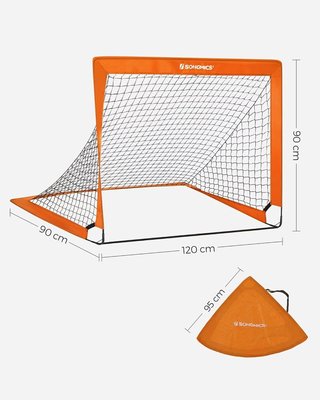 Juego de 2 Porterías de Fútbol Plegables