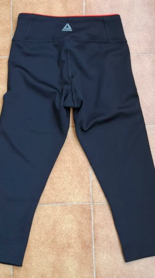 Reebok Leggings mujer XS Negro Rojo