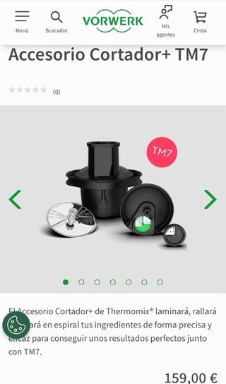 Set Cortadores Thermomix TM7. A estrenar