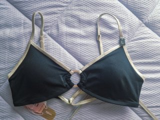 Bikini Undiz Negro y Dorado Talla M-L