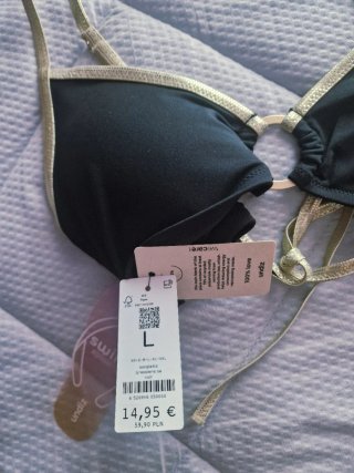 Bikini Undiz Negro y Dorado Talla M-L