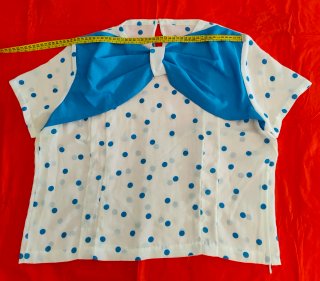 Blusa Verano Lunares Azul y Blanco