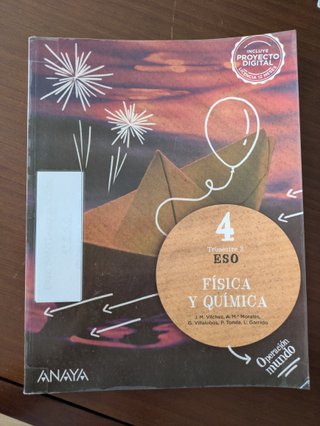 Física y Química : 4o ESO : Operación mundo