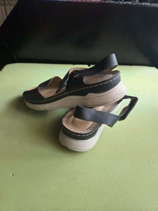 Sandalias negras mujer