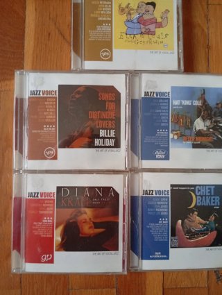 Lote 6 CDs Jazz Vocal: Billie Holiday, Nat King Co