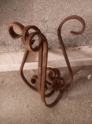 Juego ganchos forja para colgar
