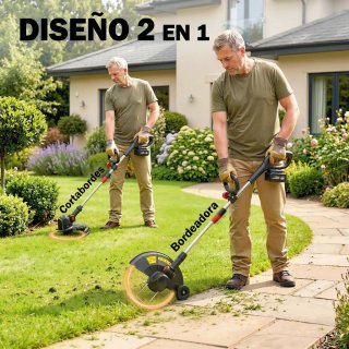 Desbrozadora a Batería 18V + 2 Baterías 4.0Ah