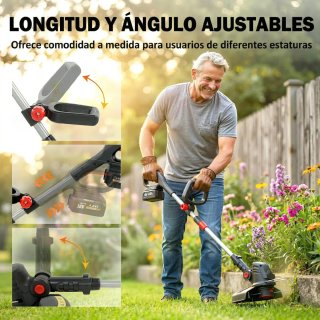 Desbrozadora a Batería 18V + 2 Baterías 4.0Ah