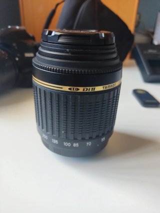 Cámara Nikon D3200 como nueva 2 objetivos