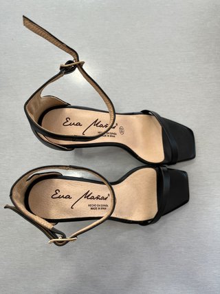 Sandalias Piel Tacón 9 cm Talla 38 Nuevas