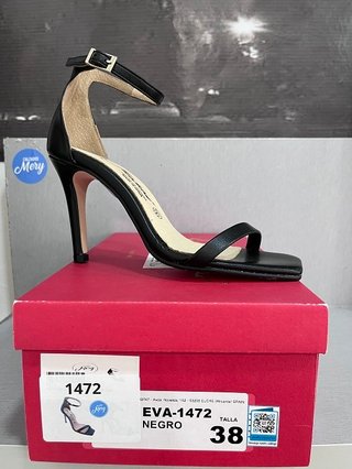Sandalias Piel Tacón 9 cm Talla 38 Nuevas