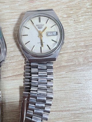 Lote de dos relojes Seiko 5 automático vintage