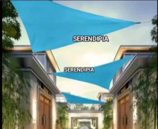 Toldo azul triangular 3x3x3 metros (2 unidades)